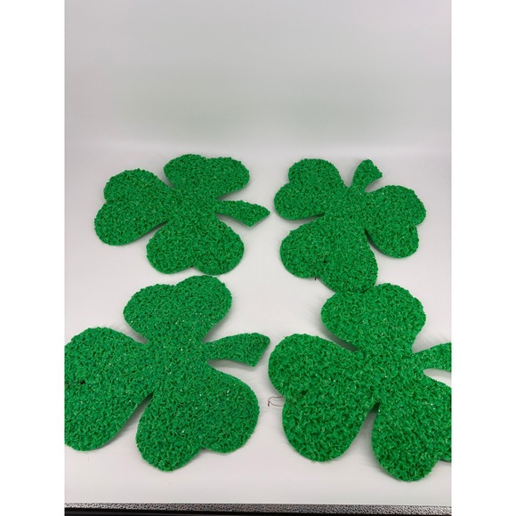 Vintage Shamrock Kage Co. St Patrick's Day Decoration Handmade Popcorn Set of 4 - Picture 1 of 5